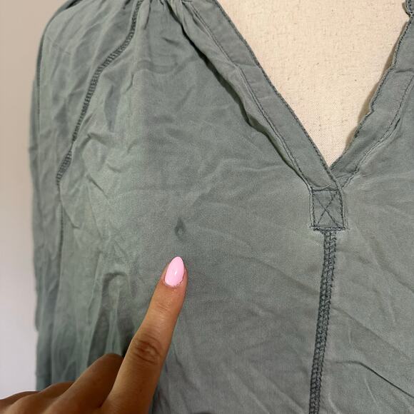 MUSTARD SEED Women's V-Neck Long Sleeves Top Size L - Picture 3 of 10